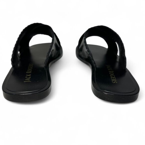 JACK ROGERS Sloane X Band Jelly Sandals, Black, Sz 7, NEW IN BOX - Picture 4 of 11